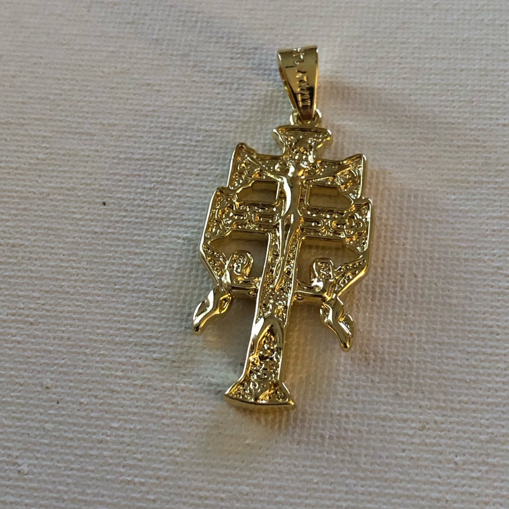 Gold and Silver Cross Pendants 4 pc Bundle - Picture 5 of 5